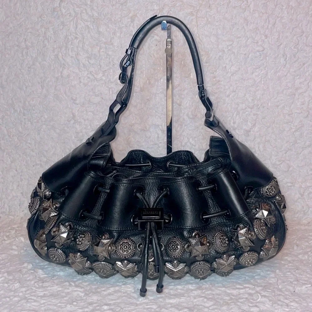 BURBERRY PRORSUM ショルダーバッグ Authentic Rare Burberry *Handpainted* Prorsum Bloomsbury Satchel